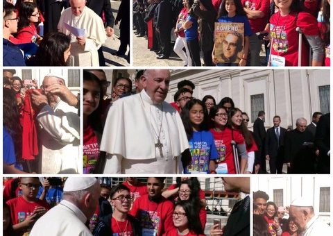 Pope with TPS Children